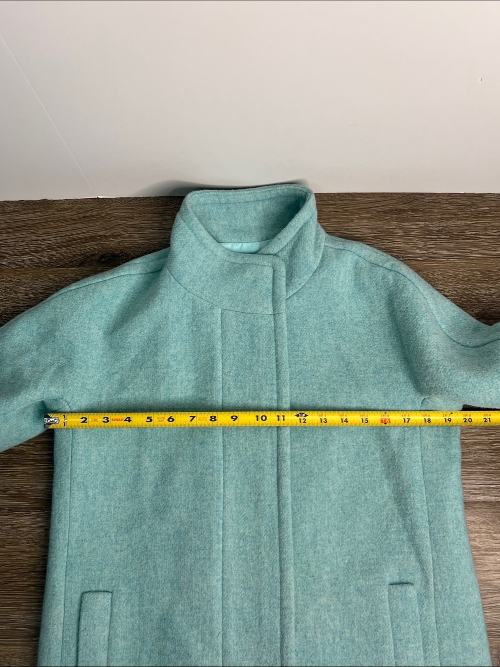 J.Crew Re-Imagined Mint Green Cocoon Coat Size 2 NWT - Picture 14 of 16